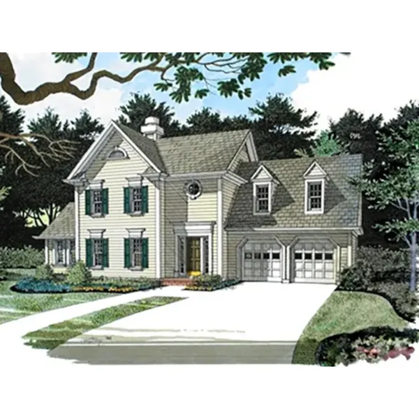 Country House Plan Front Photo 01 - Hamilton Bay European Home 013D-0097 - Search House Plans and More