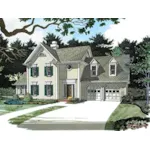 Country House Plan Front Photo 01 - Hamilton Bay European Home 013D-0097 - Search House Plans and More