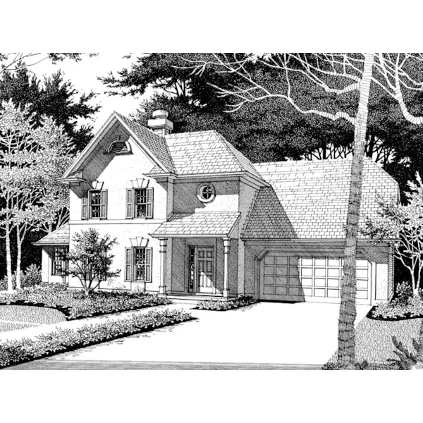 Country House Plan Front Photo 03 - Hamilton Bay European Home 013D-0097 - Search House Plans and More