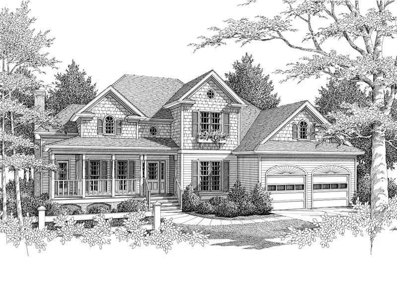 Country House Plan Front Image of House - Waverly Hall Traditional Home 013D-0103 - Shop House Plans and More