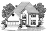 Florida House Plan Front Image of House - Cochran Traditional Home 013D-0104 - Search House Plans and More