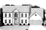 Traditional House Plan Front Image of House - Lyons Georgian Colonial Home 013D-0109 - Shop House Plans and More