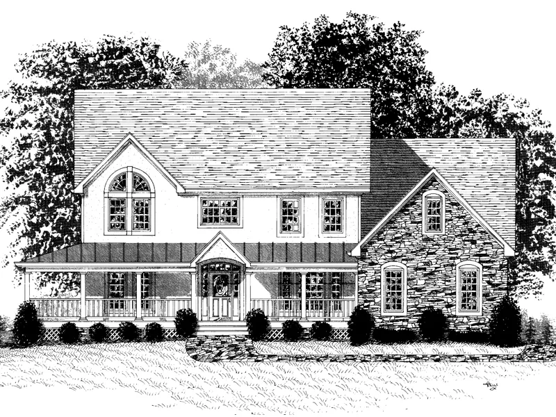 Luxury House Plan Front Image of House - Marley Farm Country Home 013D-0111 - Shop House Plans and More