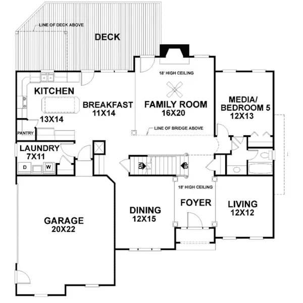 Greek Revival House Plan First Floor - Cypress Mills Traditional Home 013D-0112 - Search House Plans and More