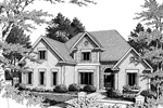 Southern House Plan Front Image of House - Howell European Home 013D-0113 - Search House Plans and More