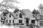 Colonial House Plan Front Image of House - Clemson Traditional Home 013D-0119 - Search House Plans and More
