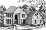 Country French House Plan Front Image of House - Nuberg Traditional Home 013D-0122 - Shop House Plans and More