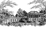 Traditional House Plan Front Image of House - Hartwell Manor Two-Story Home 013D-0123 - Search House Plans and More