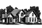 Victorian House Plan Front Image of House - Seneca European Home 013D-0124 - Shop House Plans and More