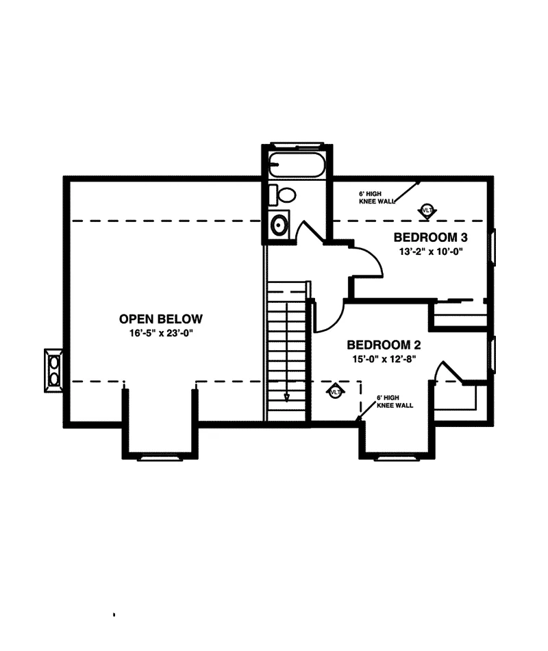 Country House Plan Second Floor - Sapelo Southern Bungalow Home 013D-0129 - Shop House Plans and More