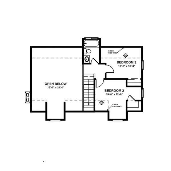 Country House Plan Second Floor - Sapelo Southern Bungalow Home 013D-0129 - Shop House Plans and More