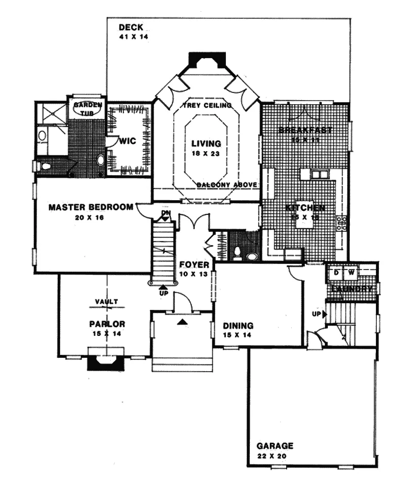 Modern House Plan First Floor - Mineral Bluff European Home 013D-0146 - Shop House Plans and More