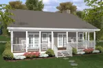 Beach & Coastal House Plan Color Image of House - Canton Crest Ranch Home 013D-0154 - Search House Plans and More