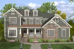 Two-Story Craftsman Style Home Has Great Trim Details