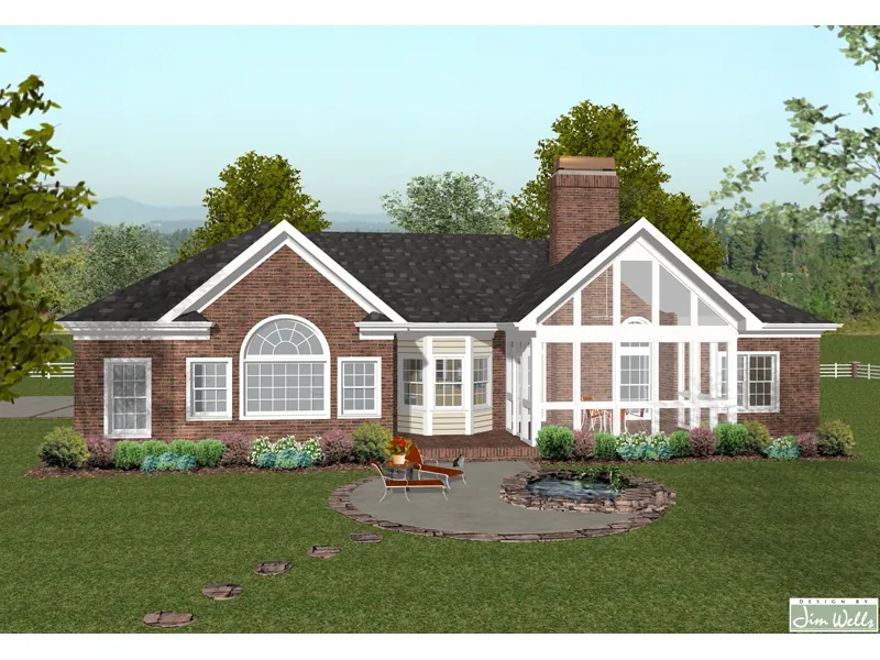 Traditional House Plan Color Image of House - Mount Berry Traditional Home 013D-0159 - Shop House Plans and More