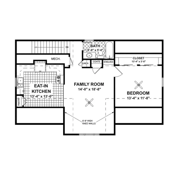 Southern House Plan Second Floor - Sandon Unique Apartment Garage 013D-0163 - Shop House Plans and More