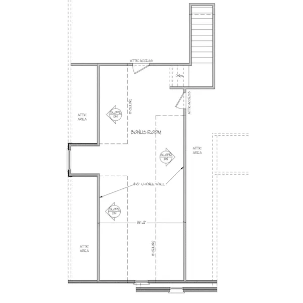 Ranch House Plan Bonus Room - Garden Lakes Ranch Home 013D-0164 - Search House Plans and More