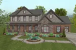 Craftsman House Plan Front of Home - Spring Canyon Craftsman Home 013D-0172 - Shop House Plans and More