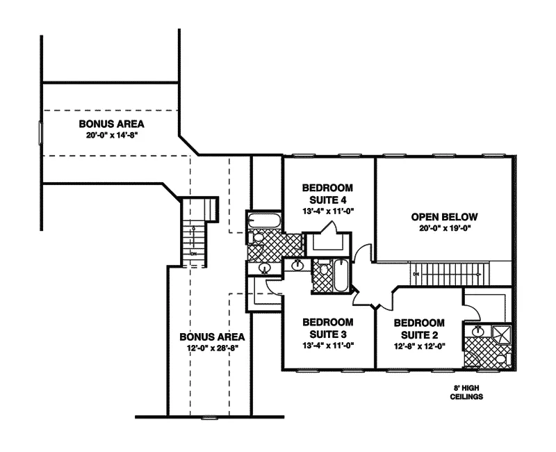 Craftsman House Plan Second Floor - Chancellor Craftsman Home 013D-0173 - Search House Plans and More