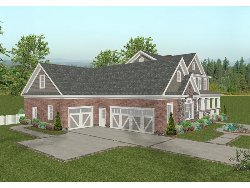 Craftsman House Plan Front Image - Chancellor Craftsman Home 013D-0173 - Search House Plans and More