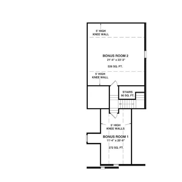 Ranch House Plan Bonus Room - Haleburg Traditional Home 013D-0174 - Search House Plans and More