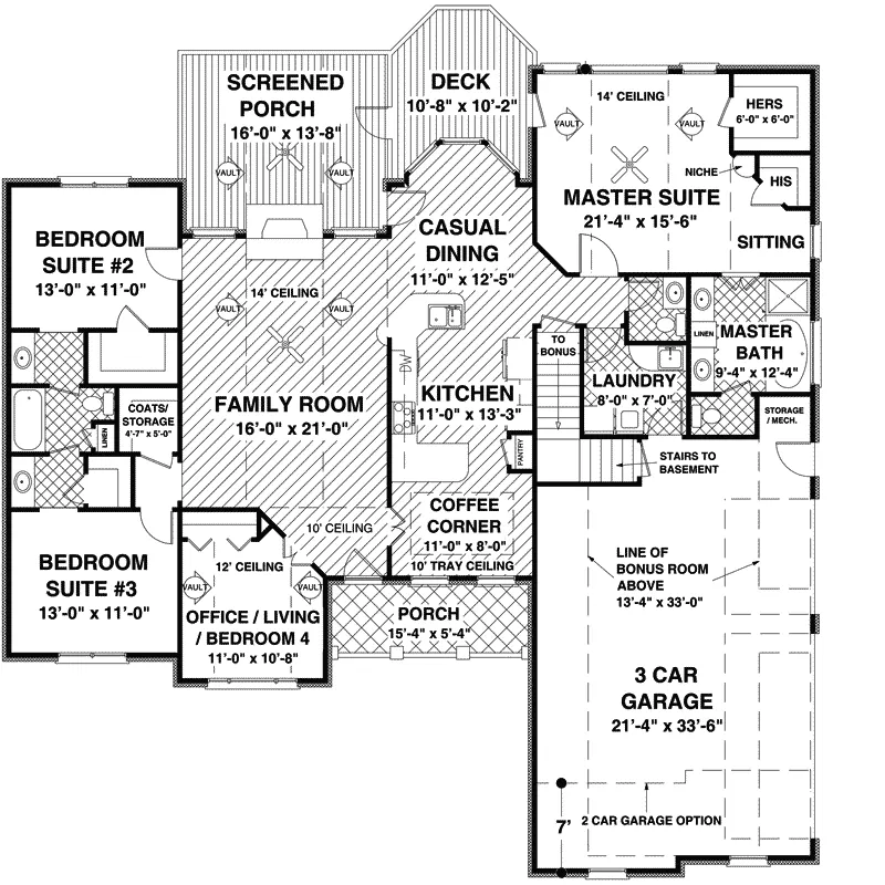 Traditional House Plan First Floor - Beatrice Park European Home 013D-0176 - Search House Plans and More