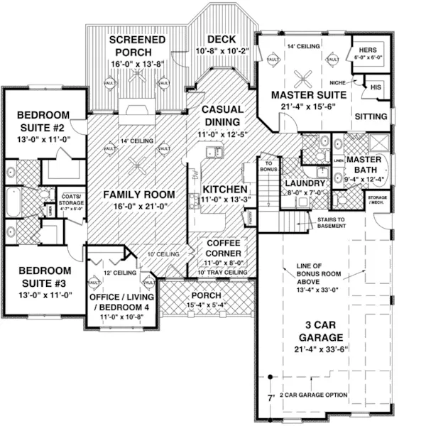 Traditional House Plan First Floor - Beatrice Park European Home 013D-0176 - Search House Plans and More