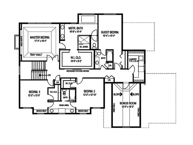 Craftsman House Plan Second Floor - Natchez Luxury Craftsman Home 013D-0178 - Shop House Plans and More
