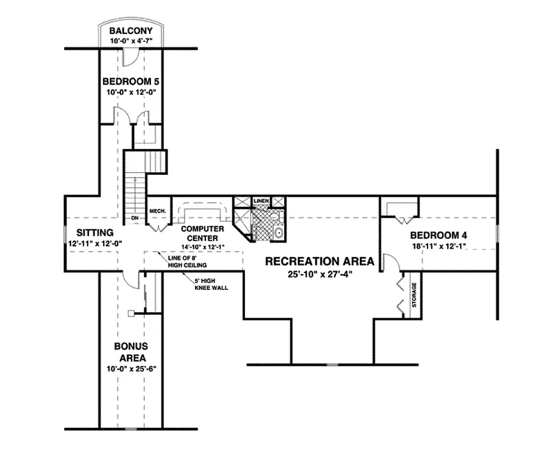 Traditional House Plan Bonus Room - Corinth Country Home 013D-0181 - Search House Plans and More