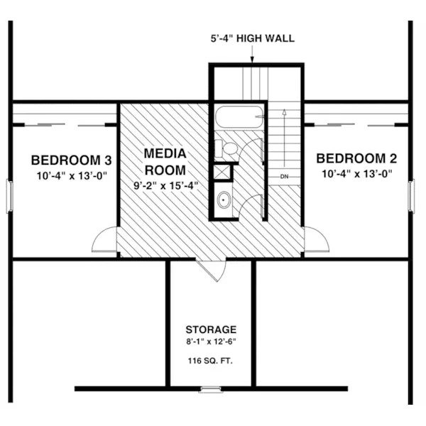 Country House Plan Second Floor - Eunice Farm Country Home 013D-0199 - Search House Plans and More