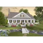 Country House Plan Front of House 013D-0199