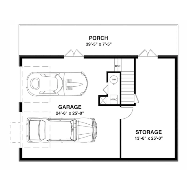 Country House Plan Lower Level Floor - Eunice Farm Country Home 013D-0199 - Search House Plans and More