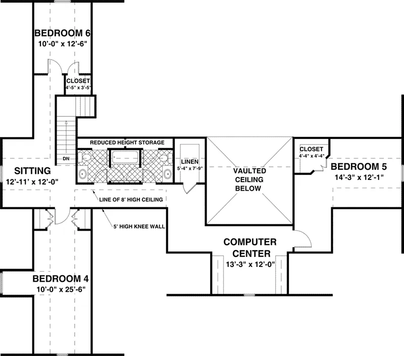 Farmhouse Plan Bonus Room - Cricket Creek Country Home 013D-0201 - Search House Plans and More
