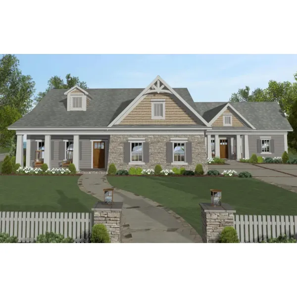 Country House Plan Front of Home - Highlands Grove Craftsman 013D-0204 - Shop House Plans and More