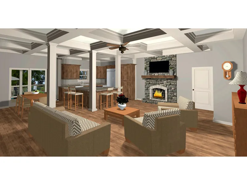 Craftsman House Plan Kitchen Photo 01 - Whitfield Lane Ranch Home 013D-0205 - Shop House Plans and More