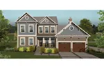 Traditional House Plan Front of Home - Doe Ridge Craftsman Home013D-0207 - Shop House Plans and More