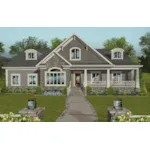 Ranch House Plan Front of House 013D-0212