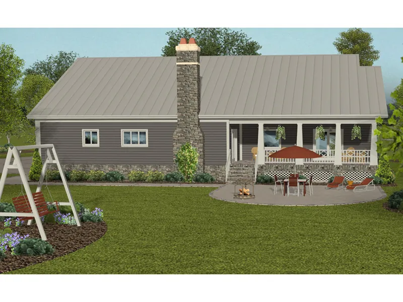 European House Plan Rear Photo 01 - Stella Lane Country Home 013D-0213 - Shop House Plans and More