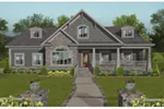 Ranch House Plan Front of House 013D-0214