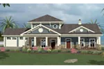 Vacation House Plan Front of House 013D-0215