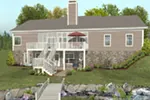 Traditional House Plan Rear Photo 01 - Creekstone Country Ranch Home 013D-0217 - Search House Plans and More
