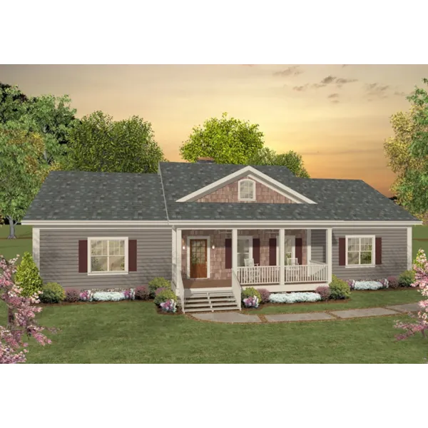 Ranch House Plan Front of Home - Somerset Hill Ranch Home 013D-0219 - Shop House Plans and More