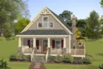 Waterfront House Plan Front of Home - Mountain Laurel Vacation Home 013D-0221 - Shop House Plans and More