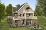 Mountain House Plan Rear Photo 01 - Mountain Laurel Vacation Home 013D-0221 - Shop House Plans and More