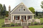 Rustic House Plan Front of Home - Saddle Valley Country Bungalow 013D-0222 - Shop House Plans and More
