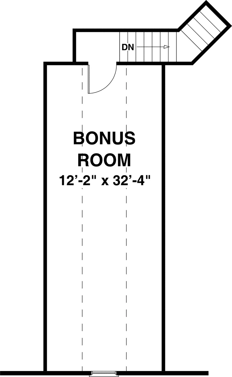 Bonus Room - Roanoake Hill Multi Level Home 013D-0225 - Shop House Plans and More