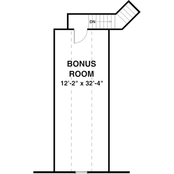 Bonus Room - Roanoake Hill Multi Level Home 013D-0225 - Shop House Plans and More