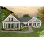 Front of Home - Roanoake Hill Multi Level Home 013D-0225 - Shop House Plans and More