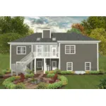 Rear Photo 01 - Roanoake Hill Multi Level Home 013D-0225 - Shop House Plans and More