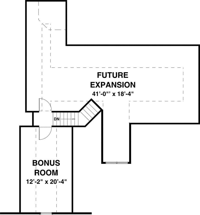 Bonus Room - Olde Forge Craftsman Home 013D-0228 - Shop House Plans and More